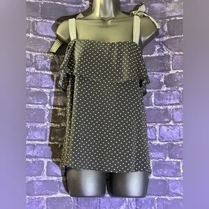 Polka Dot Black Women's Top